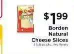 ShopRite Borden Natural Cheese Slices offer