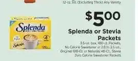 ShopRite Splenda or Stevia Packets offer
