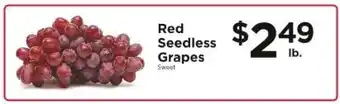 ShopRite Red Seedless Grapes offer