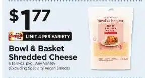 ShopRite Bowl & Basket Shredded Cheese offer