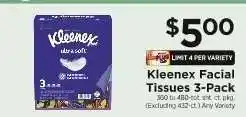 ShopRite Kleenex Facial Tissues 3-Pack offer