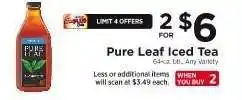 ShopRite Pure Leaf Iced Tea offer