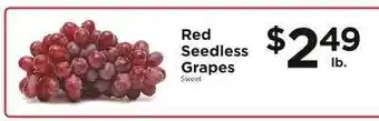 ShopRite Red Seedless Grapes offer