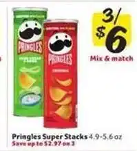 Winn Dixie Pringles Super Stacks offer