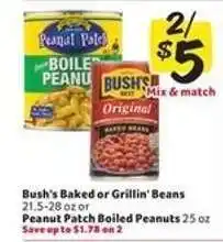 Winn Dixie Bush's Baked or Grillin' Beans or Peanut Patch Boiled Peanuts offer