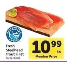 Safeway Fresh Steelhead Trout Fillet offer