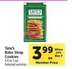 Safeway Tate's Bake Shop Cookies offer