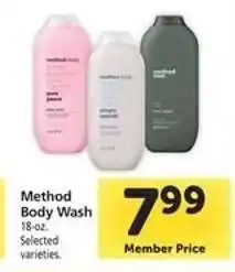Safeway Method Body Wash offer