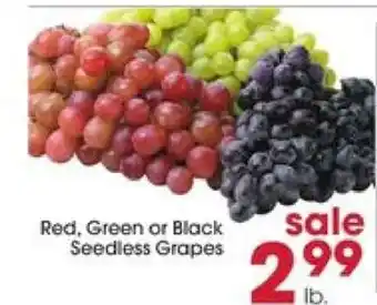 Giant Eagle Seedless Grapes offer