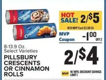 Food Lion Pillsbury Crescents or Cinnamon Rolls offer