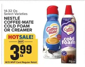 Food Lion Nestlé Coffee-Mate Cold Foam or Creamer offer