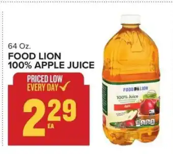 Food Lion FOOD LION 100% APPLE JUICE offer