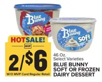 Food Lion Blue Bunny Soft or Frozen Dairy Dessert offer