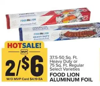 Food Lion FOOD LION ALUMINUM FOIL offer