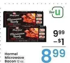 Albertsons Hormel microwave bacon - 12 oz offer