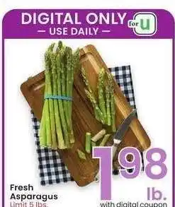 Albertsons Fresh Asparagus offer
