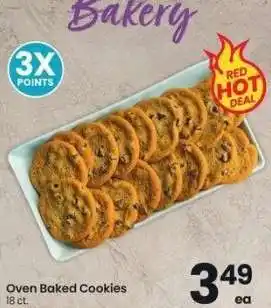 Albertsons Oven Baked Cookies - 18 ct. Selected varieties offer