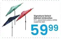 Albertsons Signature Select Market Umbrellas - 9 ft., assorted colors offer