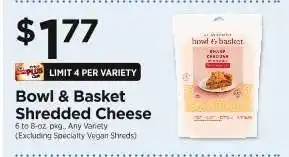 ShopRite Bowl & Basket Shredded Cheese offer
