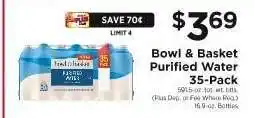 ShopRite Bowl & Basket Purified Water 35-Pack offer