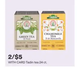 CVS Tadin tea 24 ct offer