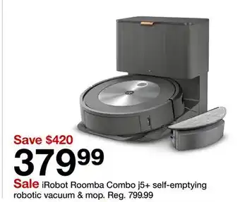 Target iRobot Roomba Combo j5 + self - emptying robotic vacuum & mop offer