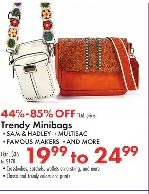 Boscov's Trendy Minibags offer
