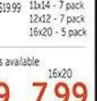 Hobby Lobby SUPER VALUE PACK CANVAS offer