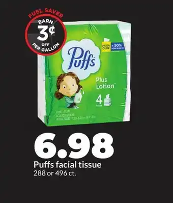 Hy-Vee Puffs facial tissue offer