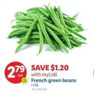 Lidl French green beans offer