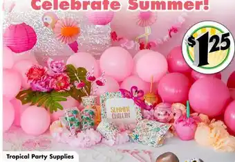 Dollar Tree Tropical Party Supplies offer