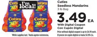 Food 4 Less Cuties Seedless Mandarins offer