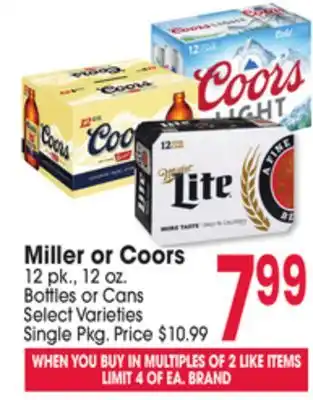 Jewel-Osco Miller or Coors offer