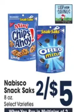 Jewel-Osco Nabisco Snack Saks offer