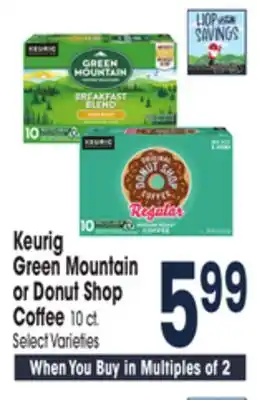 Jewel-Osco Keurig Green Mountain or Donut Shop Coffee offer