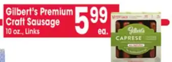 Jewel-Osco Gilbert's Premium Craft Sausage offer