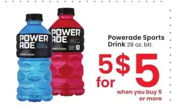 Albertsons Powerade Sports Drink - 28 oz. btl offer