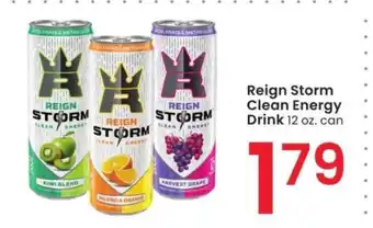 Albertsons Reign Storm Clean Energy Drink - 12 oz. can offer