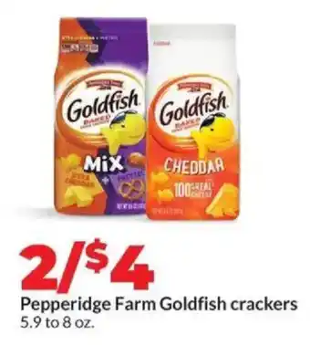 Hy-Vee Pepperidge Farm Goldfish crackers offer