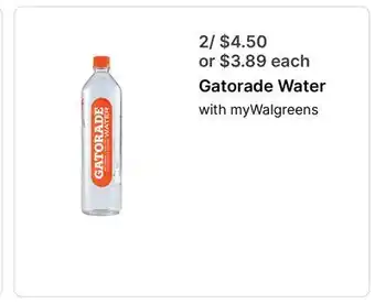 Walgreens Gatorade Water offer