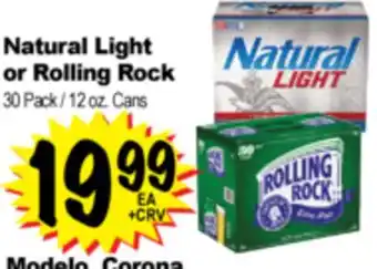 Superior Grocers Natural Light or Rolling Rock offer