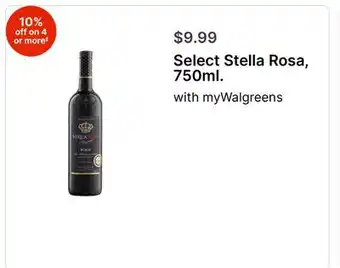 Walgreens Select Stella Rosa, 750ml offer