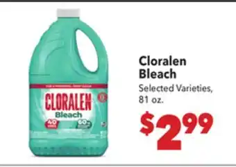 Vallarta Supermarkets Cloralen Bleach offer