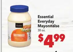 Vallarta Supermarkets Essential Everyday Mayonnaise offer