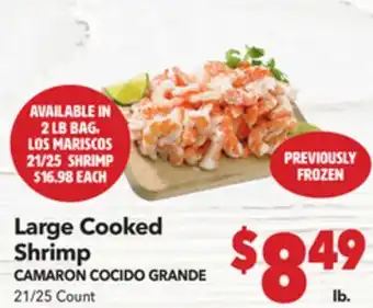 Vallarta Supermarkets Large Cooked Shrimp offer