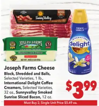 Vallarta Supermarkets Joseph Farms Cheese offer