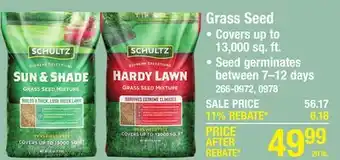 Menards Schultz Sun & Shade Mix Grass Seed - 20 lbs offer