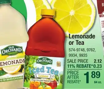 Menards Old Orchard Strawberry Lemonade - 64 oz offer