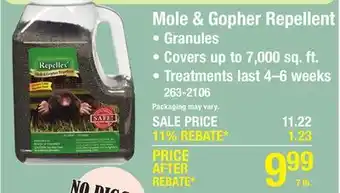 Menards Repellex Mole & Gopher Repellent Granules - 7 lb offer
