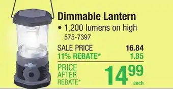 Menards Guidesman COB 1200 Lumen Lantern offer